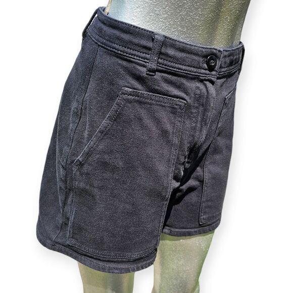 Aritzia Wilfred Free Black High Rise Jean Shorts Size 2 - Picture 9 of 9